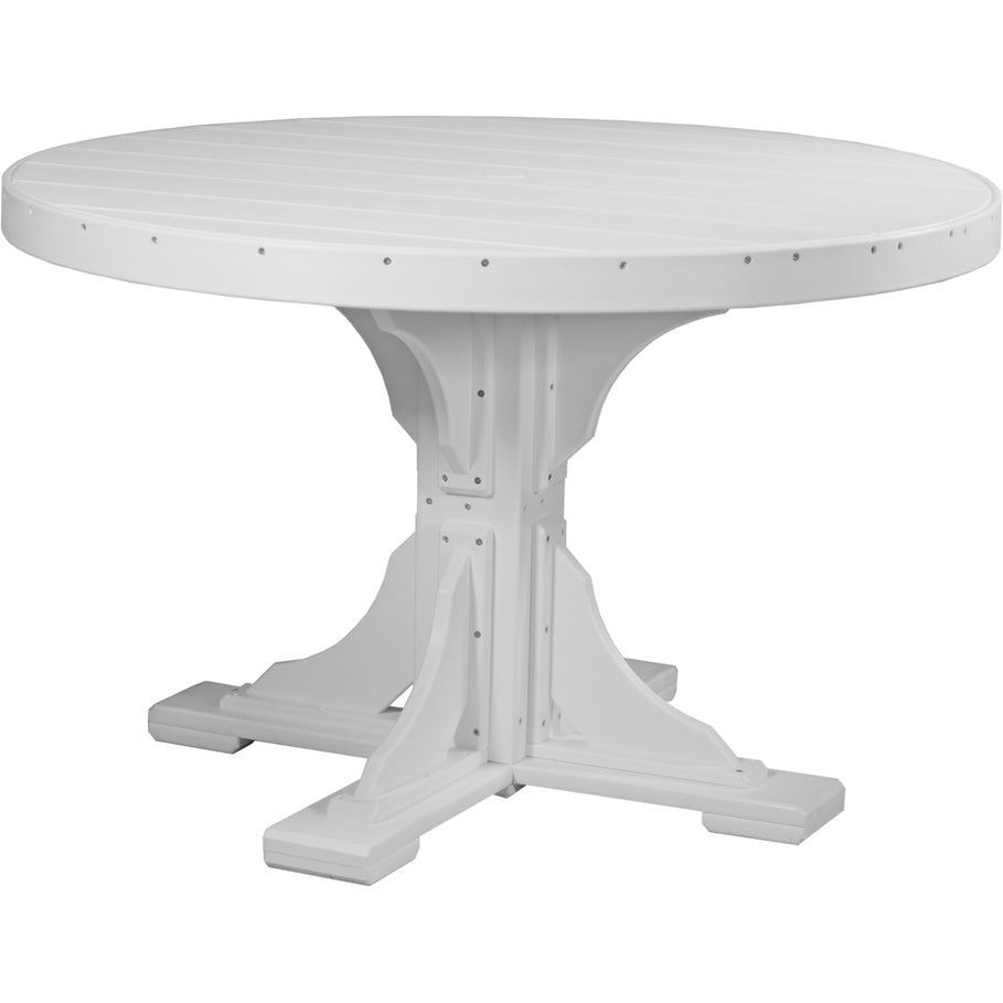 LuxCraft 4' Round Table - Dining Height - P4RT-DHCHB