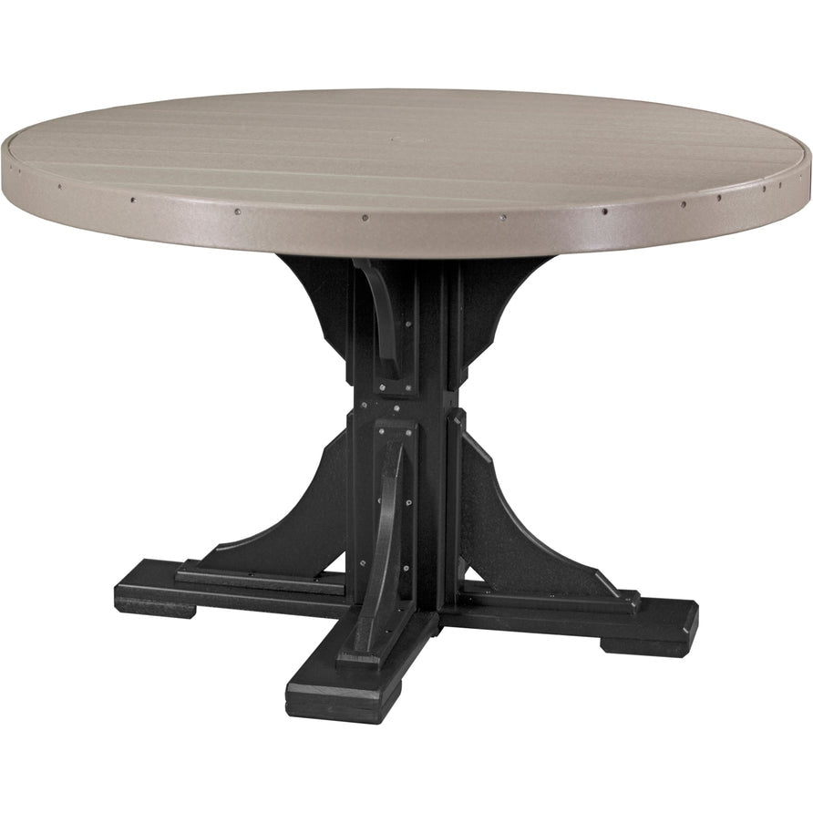 LuxCraft 4' Round Table - Dining Height - P4RT-DHCHB