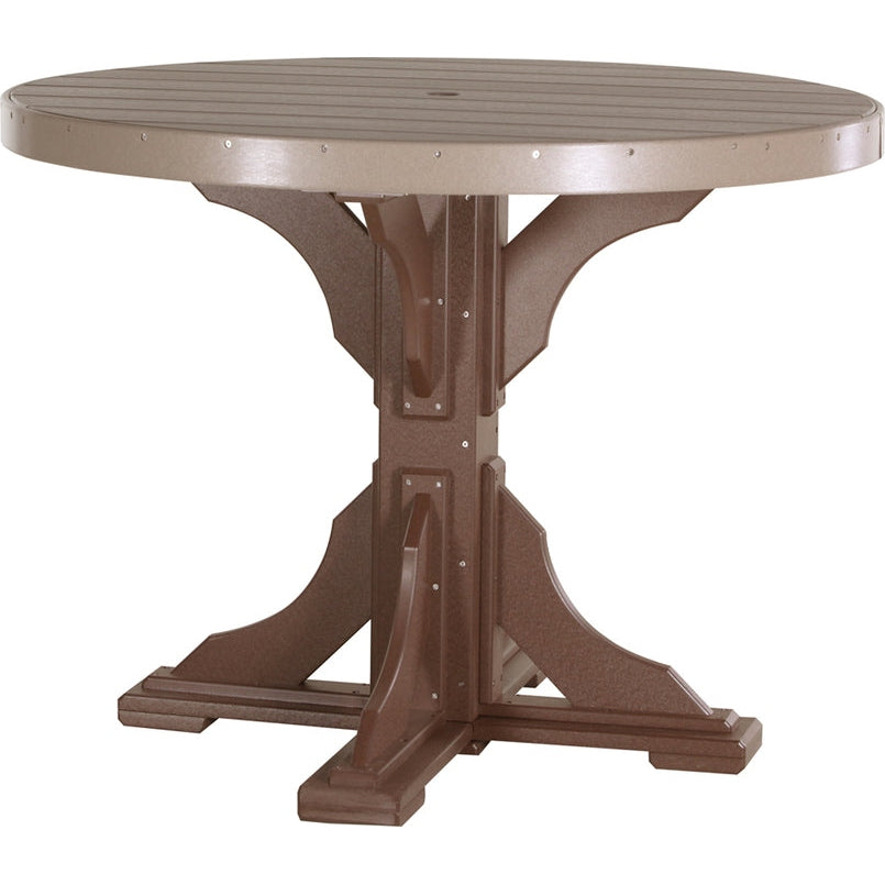 LuxCraft 4' Round Table - Counter Height - P4RT-CHCHB