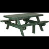 LuxCraft 6' Rectangular Picnic Table - P6RPTCHB