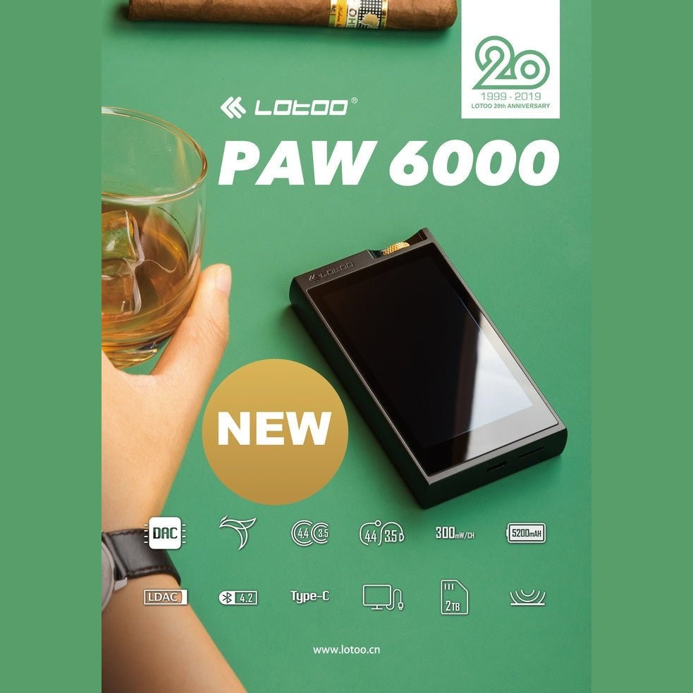 Lotoo PAW 6000 Reference Grade Portable Audio Player (English Version) - Backyard Provider