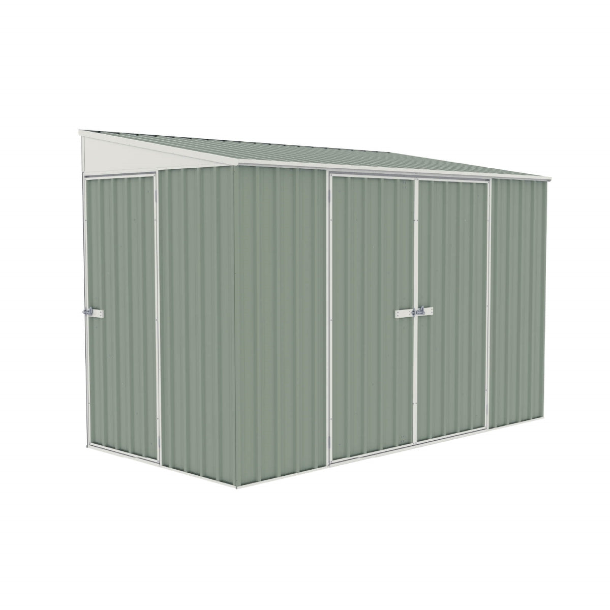 Absco | 10x5 ft Lean To Metal Bike Shed - AB1101