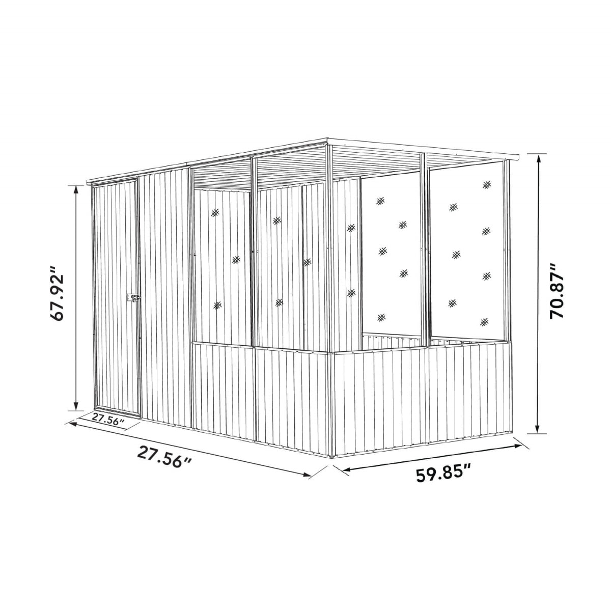 Absco Chicken Coop - Pale Eucalypt - AB1201