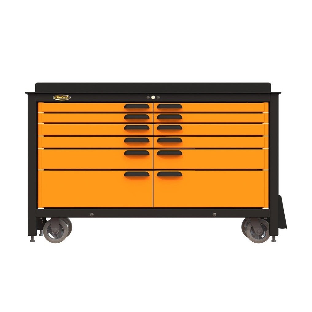 Swivel Storage Solutions Pro 60 12-Drawer Rolling Workbench Model: PRO603512 - Backyard Provider