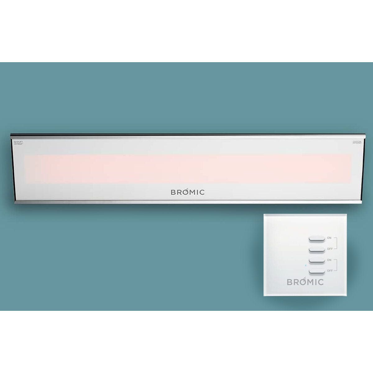 Bromic Platinum Marine Smart-Heat 2300 Watt Radiant Infrared Outdoor Electric Heater | White - BH0320017