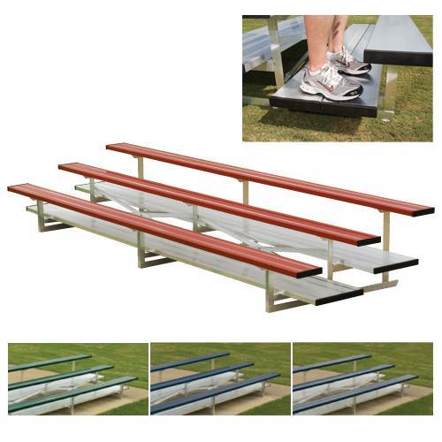 Preferred Powder Coated Bleachers with Chain Link Fencing - NB0415C