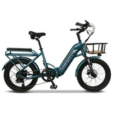 Emojo BOBCAT PRO 500W 48V Folding Step Through - Bobcat-Pro-Cypress-Green Electric Bike