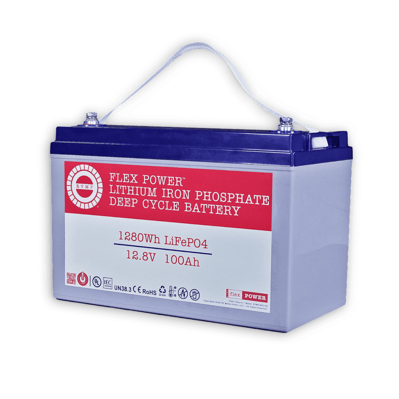 RVMP Flex Power LiFePO4 Deep Cycle Battery 12.8V 100AH New