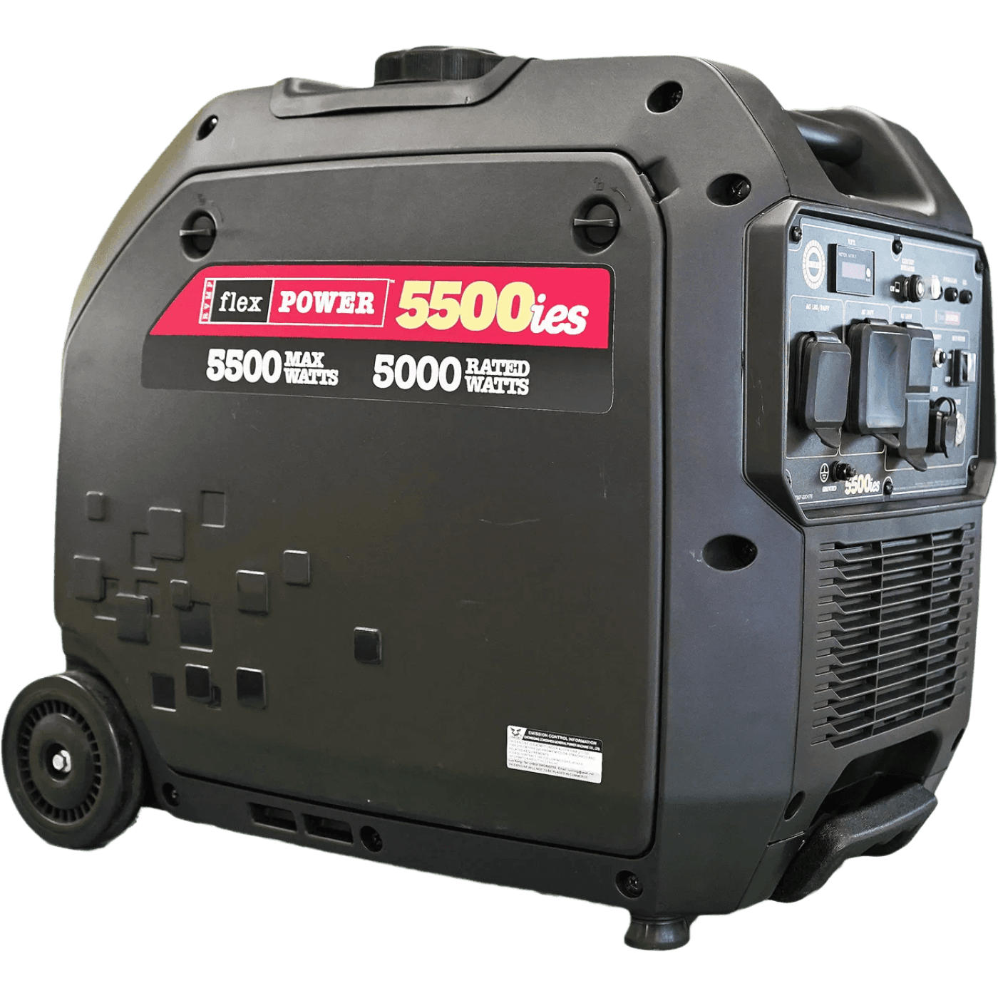 RVMP Flex Power 5500ies Inverter Generator 5000W/5500W RV and Parallel Ready Electric Start Gas New