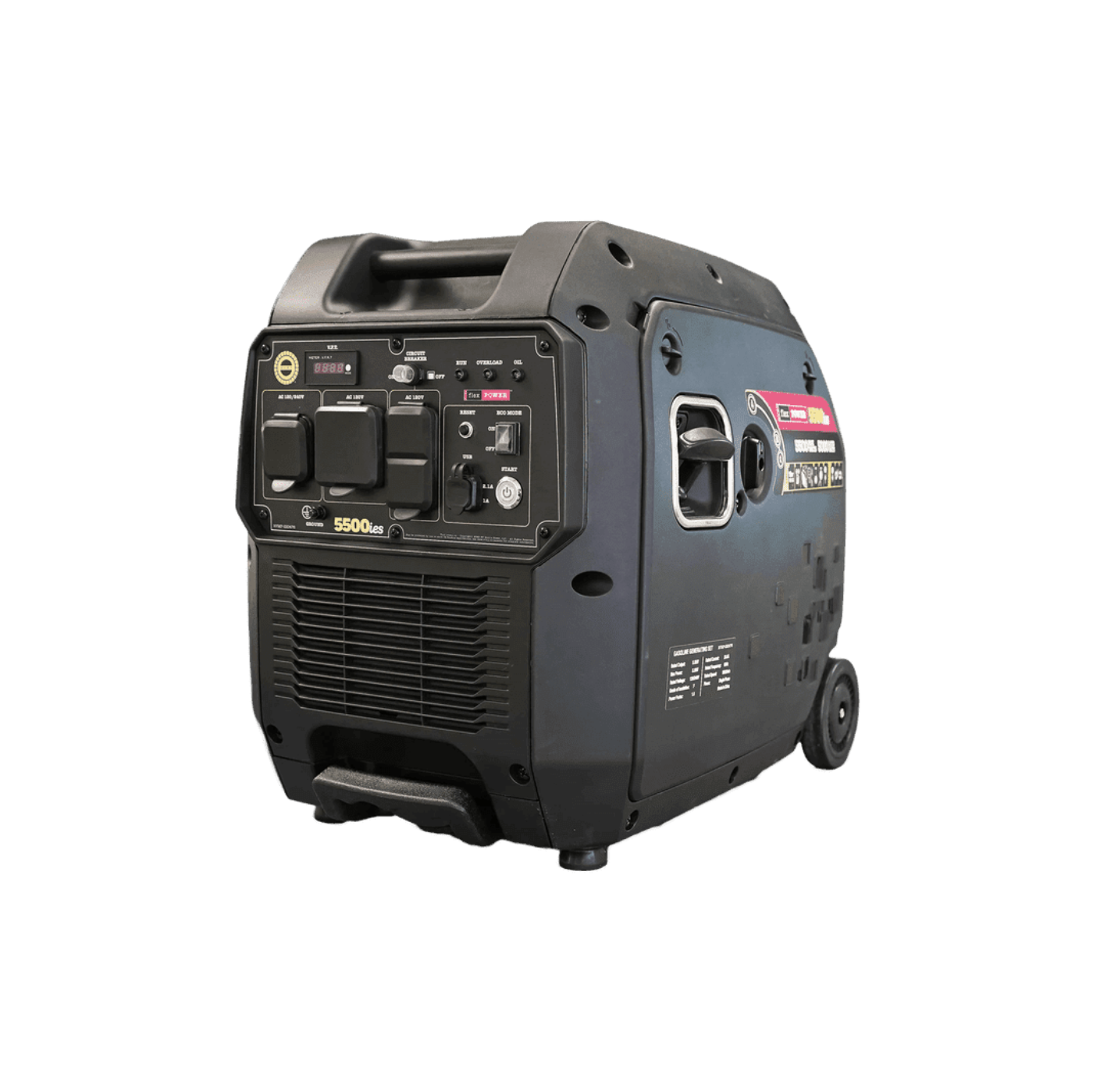 RVMP Flex Power 5500ies Inverter Generator 5000W/5500W RV and Parallel Ready Electric Start Gas New