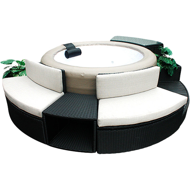 Canadian Spa Love Seat - Round Spa Surround Furniture