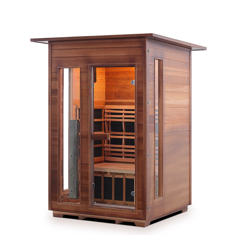 Enlighten Sauna InfraNature Rustic - 2-Person Indoor Sauna - I-17376