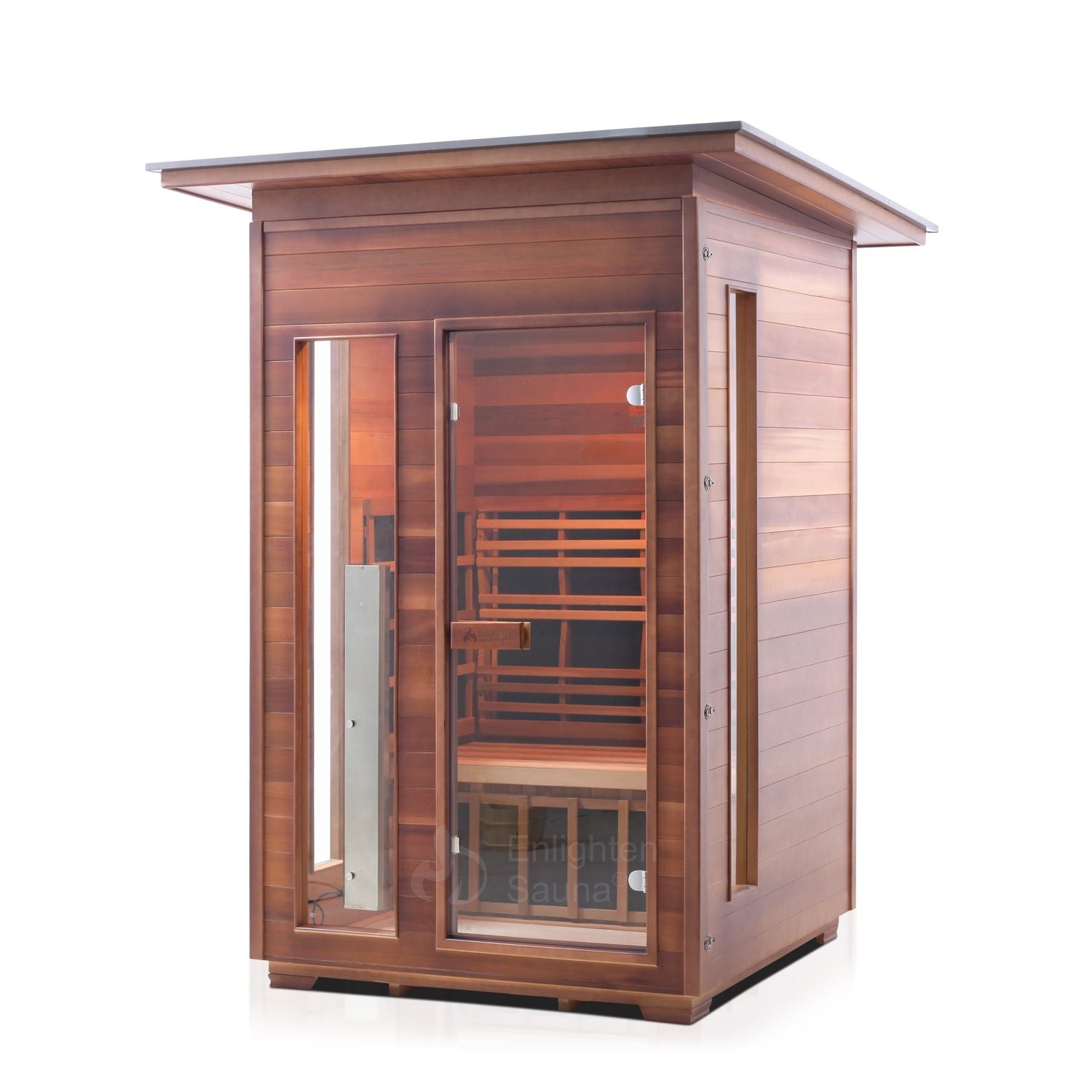 Enlighten Sauna InfraNature Rustic - 2-Person Outdoor Sauna - 17376