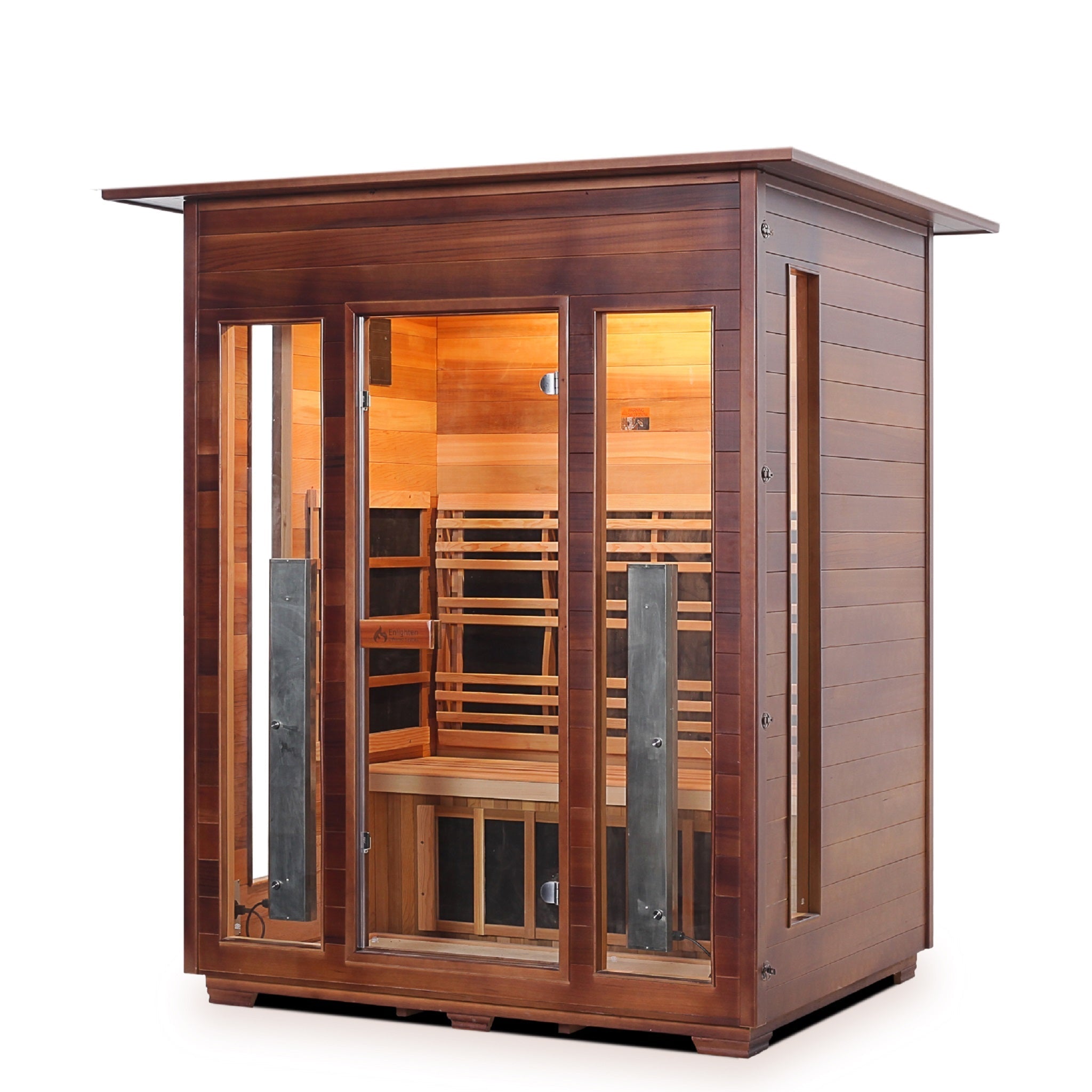 Enlighten Sauna InfraNature Rustic 3-Person Indoor Sauna - I-17377