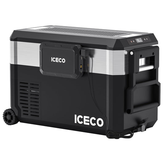 JP Pro Wheeled Portable Freezer with Magnetic Battery | ICECO