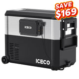 JP Pro Wheeled Portable Freezer with Magnetic Battery | ICECO