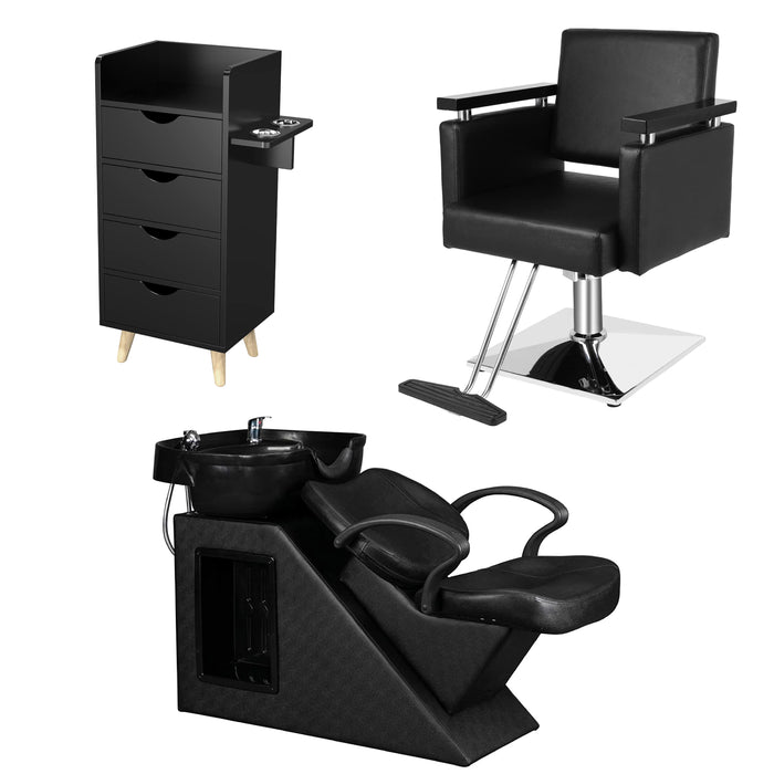 OmySalon 1 Operator Modern Salon Package Black - SP2-1B