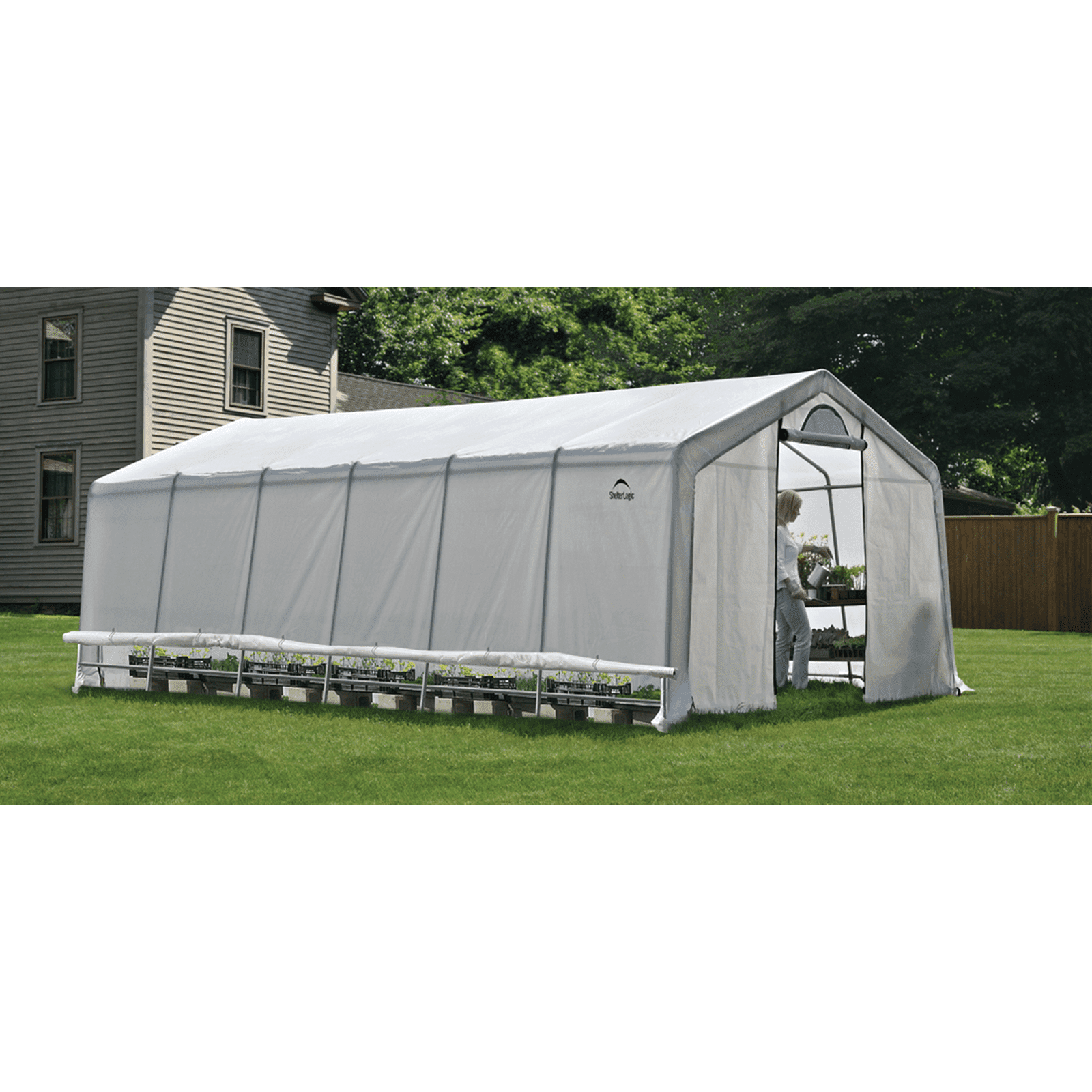 ShelterLogic | GrowIT Heavy Duty Translucent Grow Tent 12 ft. Wide