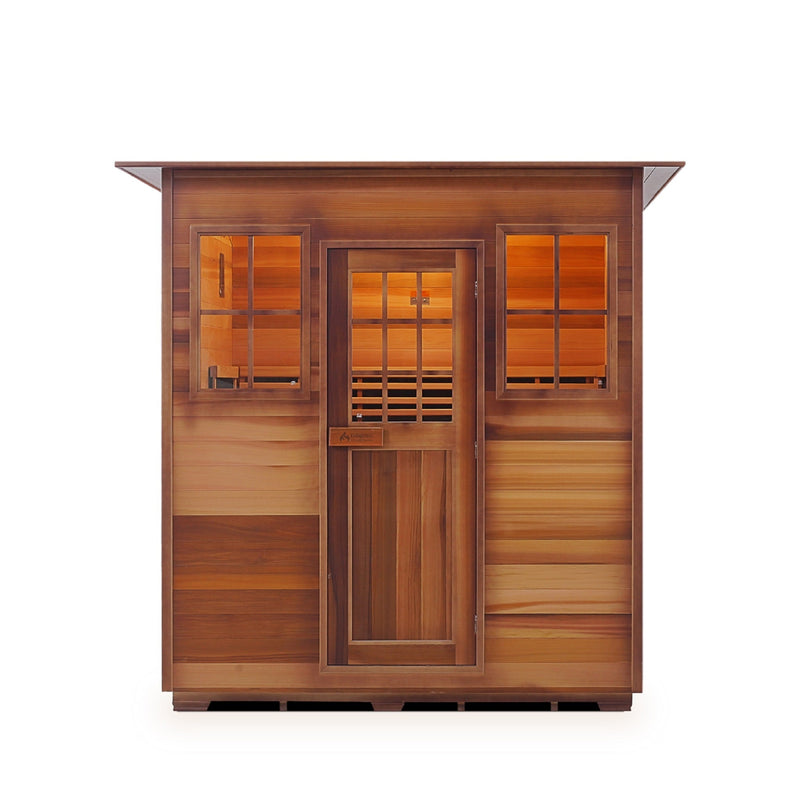 Enlighten Sauna InfraNature Sierra - 4-Person Indoor Low EMF Sauna - I-16378