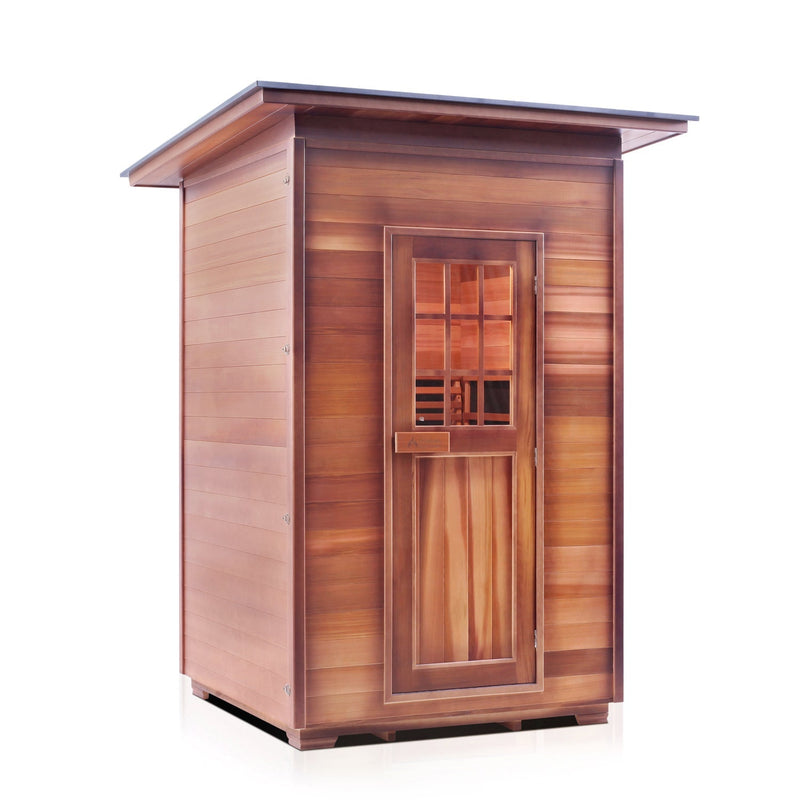 Enlighten Sauna InfraNature Sierra - Luxurious 2-Person Outdoor Sauna - 16376