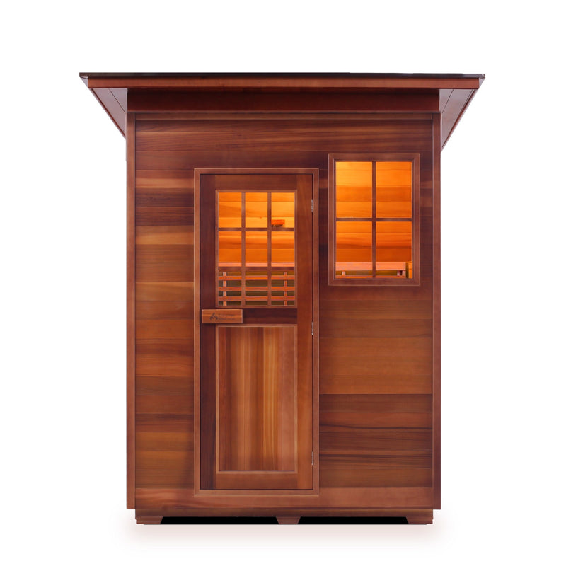 Enlighten SaunaTerra Moonlight 3-Person Outdoor Dry Traditional Sauna - T-16377