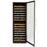 166 Bottle Premium Dual Zone Stainless Steel Wine Refrigerator - Backyard Provider