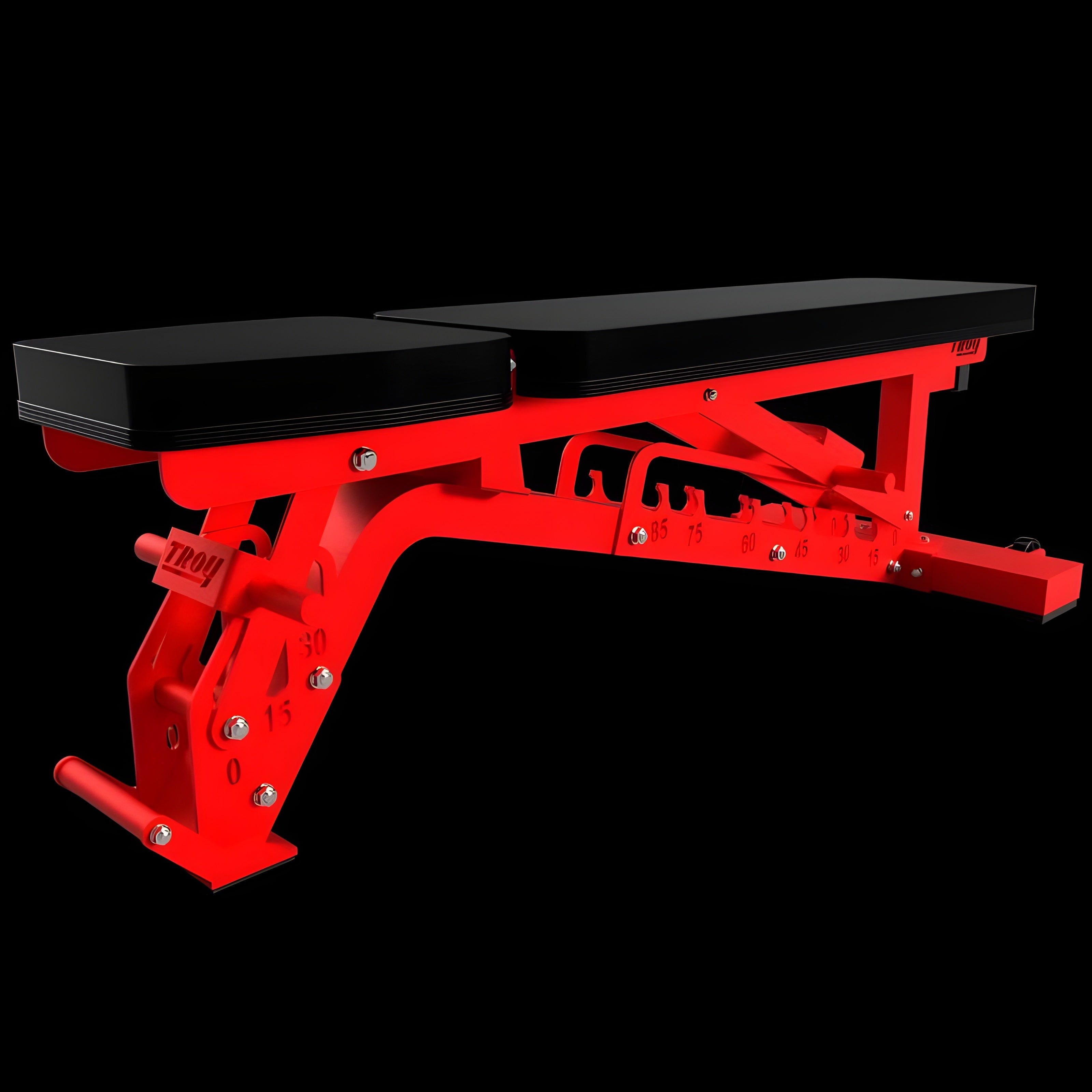 TROY Commercial Adjustable Ladder Bench - G-AB-L-BLK-1