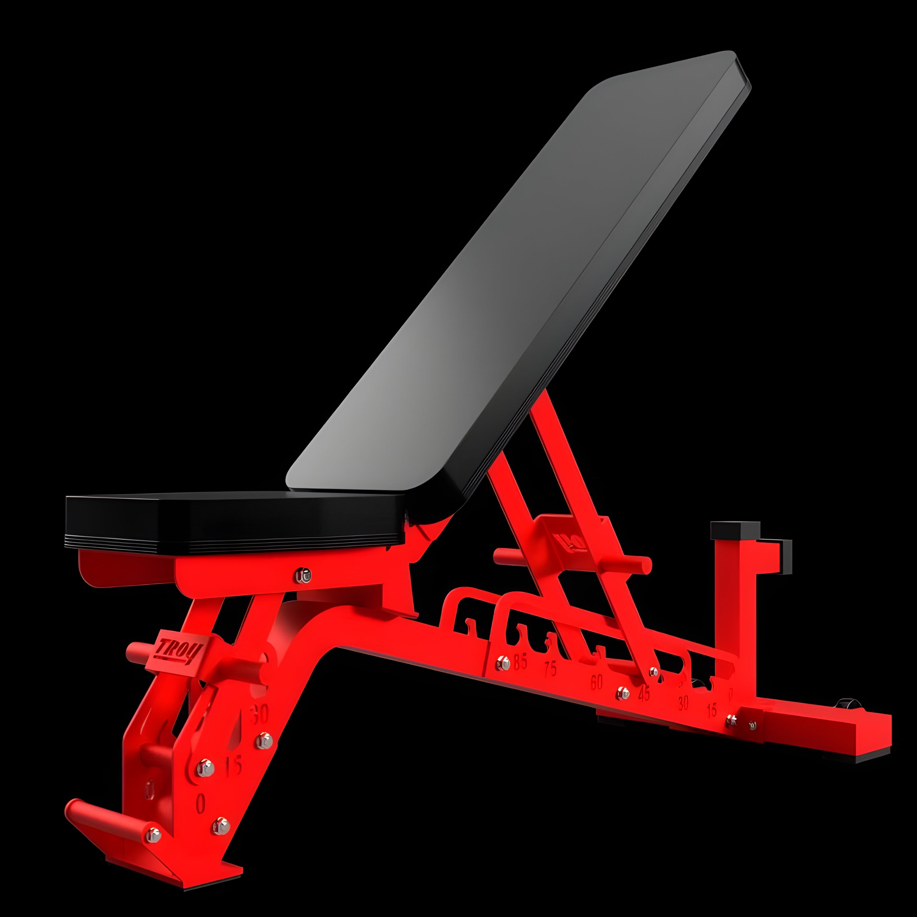 TROY Commercial Adjustable Ladder Bench - G-AB-L-BLK-1