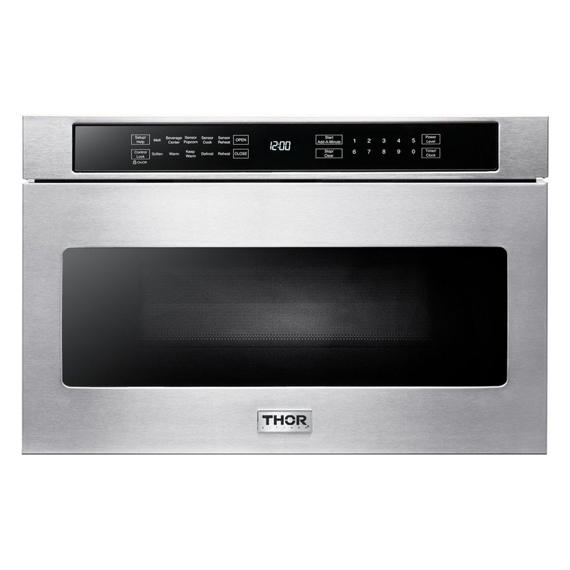 Thor Kitchen Appliance Package - 48 in. Propane Gas Range, Range Hood, Dishwasher, Refrigerator, Microwave Drawer, AP-LRG4807ULP-7