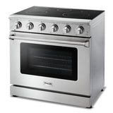 Thor Kitchen Appliance Package - 36 in. Electric Range, Refrigerator, Dishwasher, AP-HRE3601-2