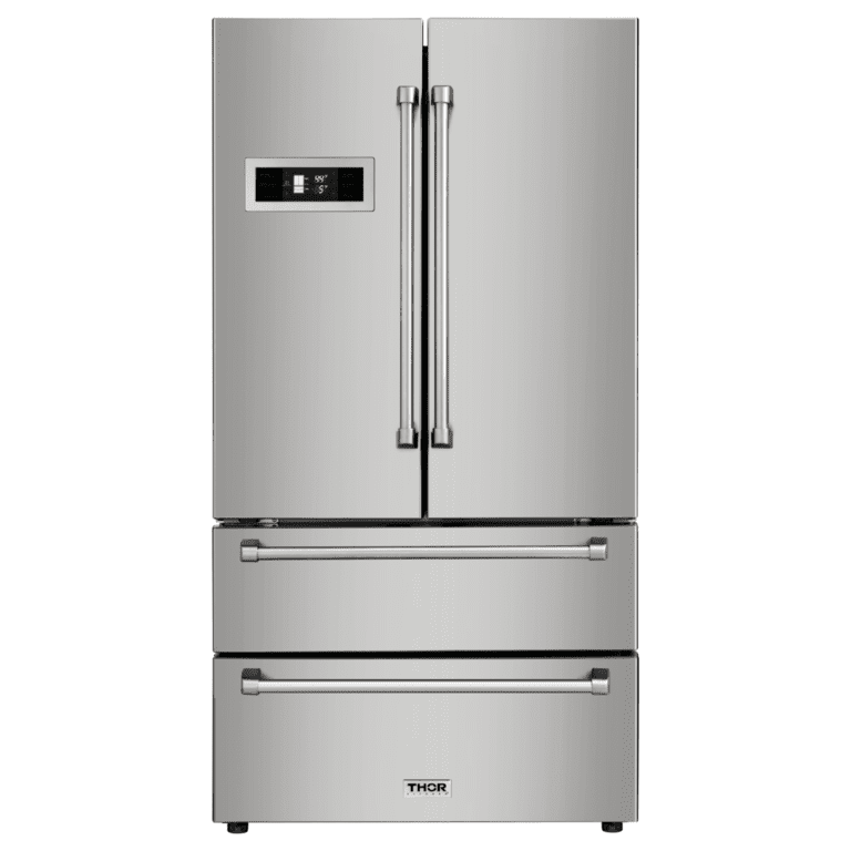 Thor Kitchen Appliance Package - 36 in. Natural Gas Range, Range Hood, Refrigerator, Dishwasher, Wine Cooler, AP-LRG3601U-4