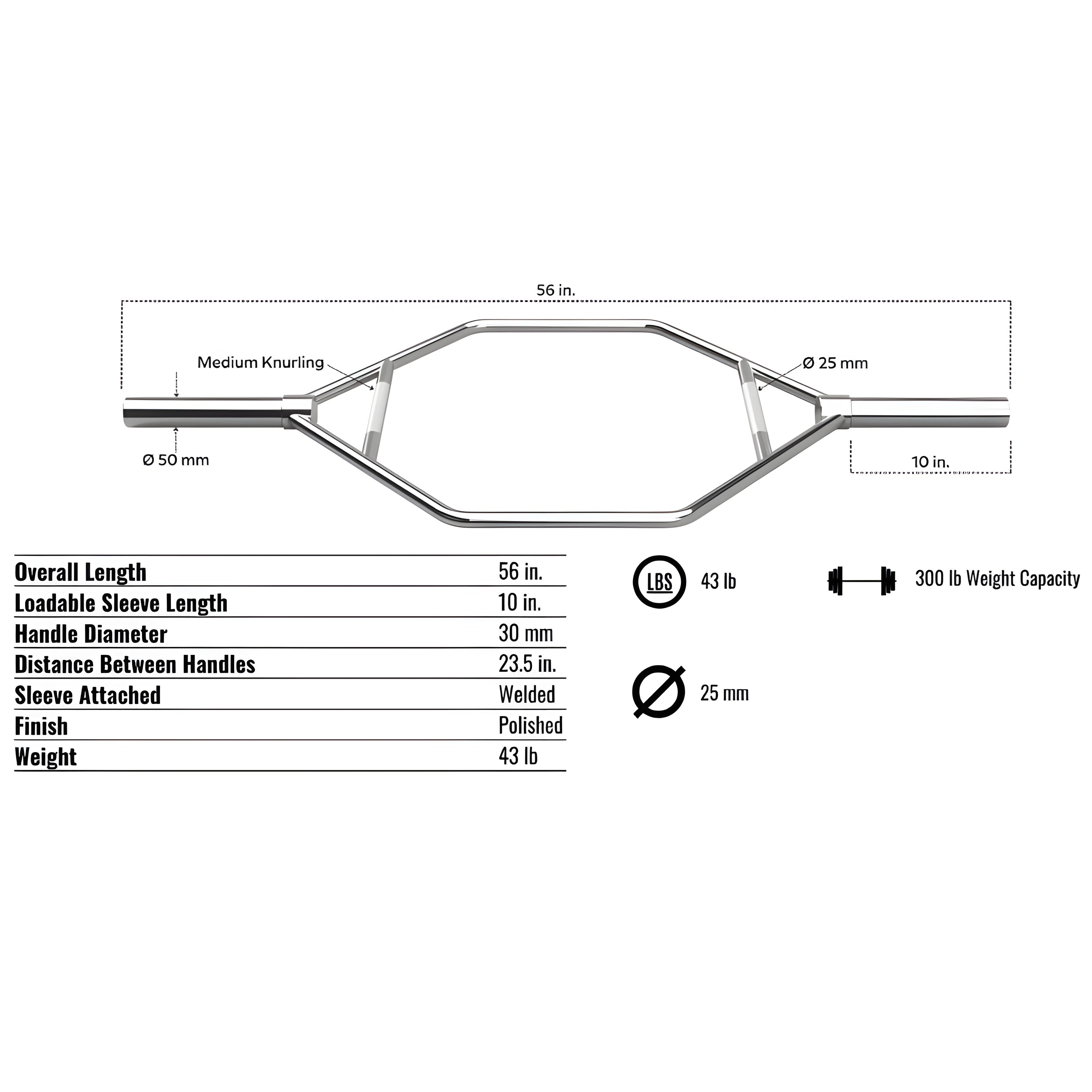 Troy  International Hex Bar - GOT-56