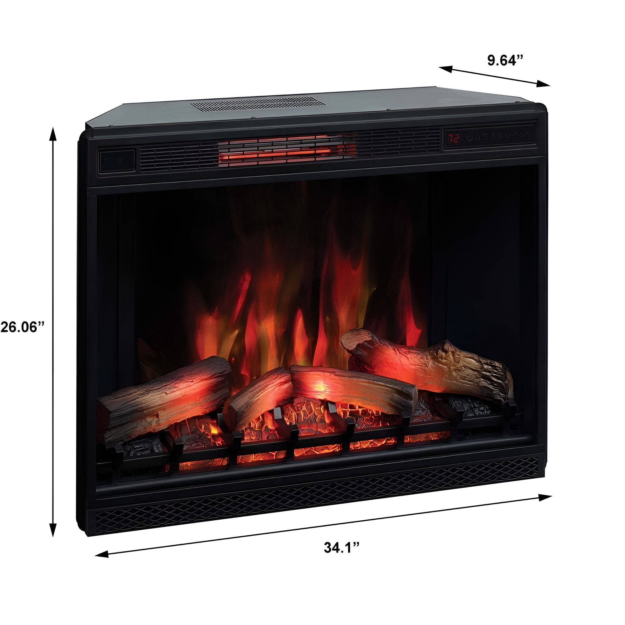 ClassicFlame 33-In 3D Spectrafire Plus Infrared Electric Fireplace Insert - 175990