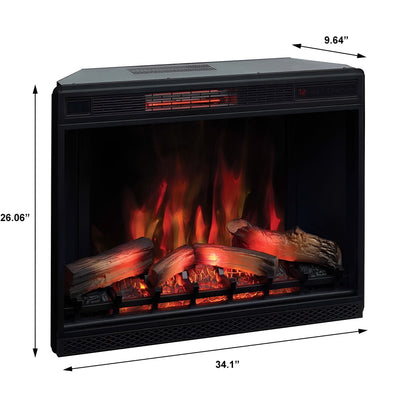 ClassicFlame 33-In 3D Spectrafire Plus Infrared Electric Fireplace Insert - 175990