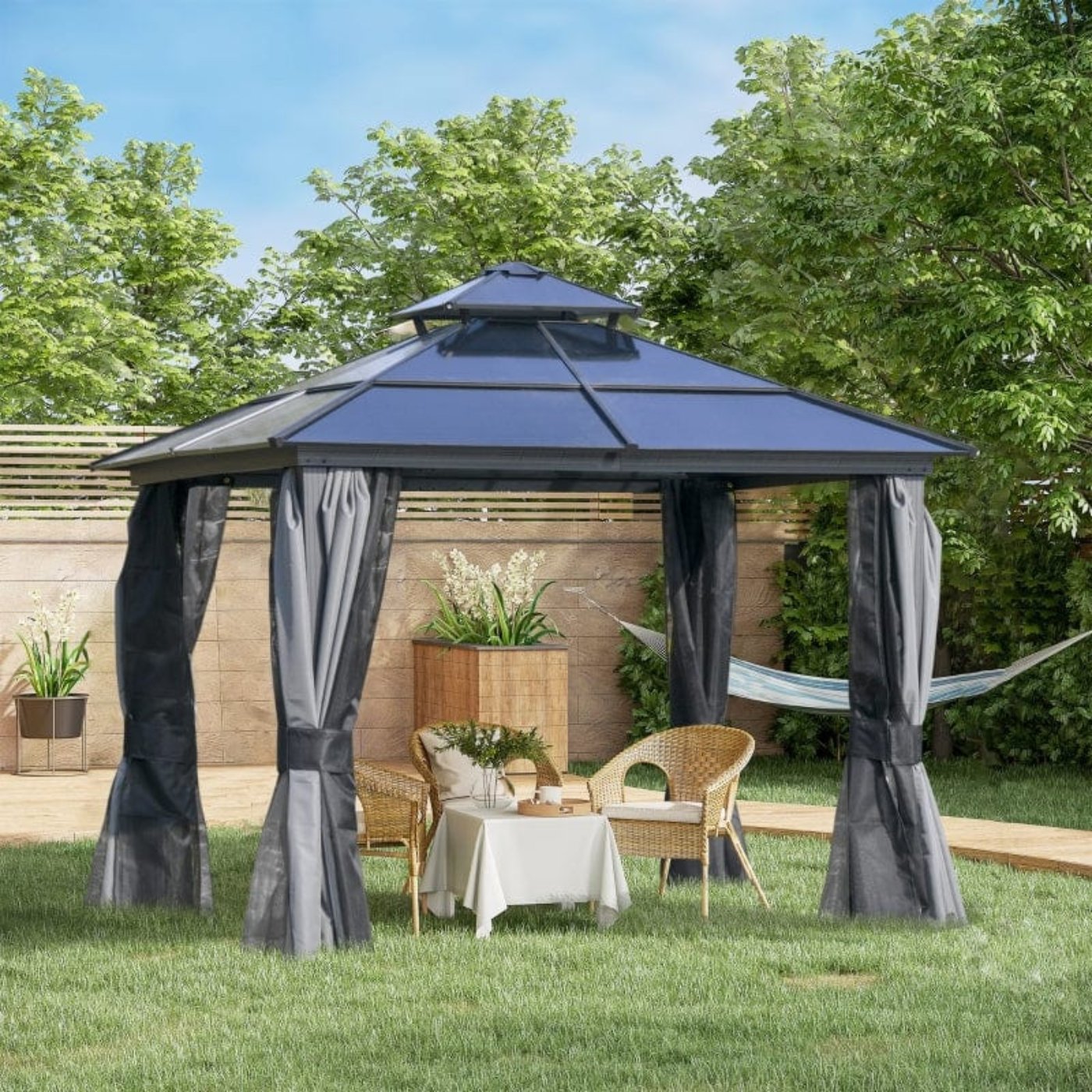 Outsunny 10x10 Hardtop Gazebo - 84C-215