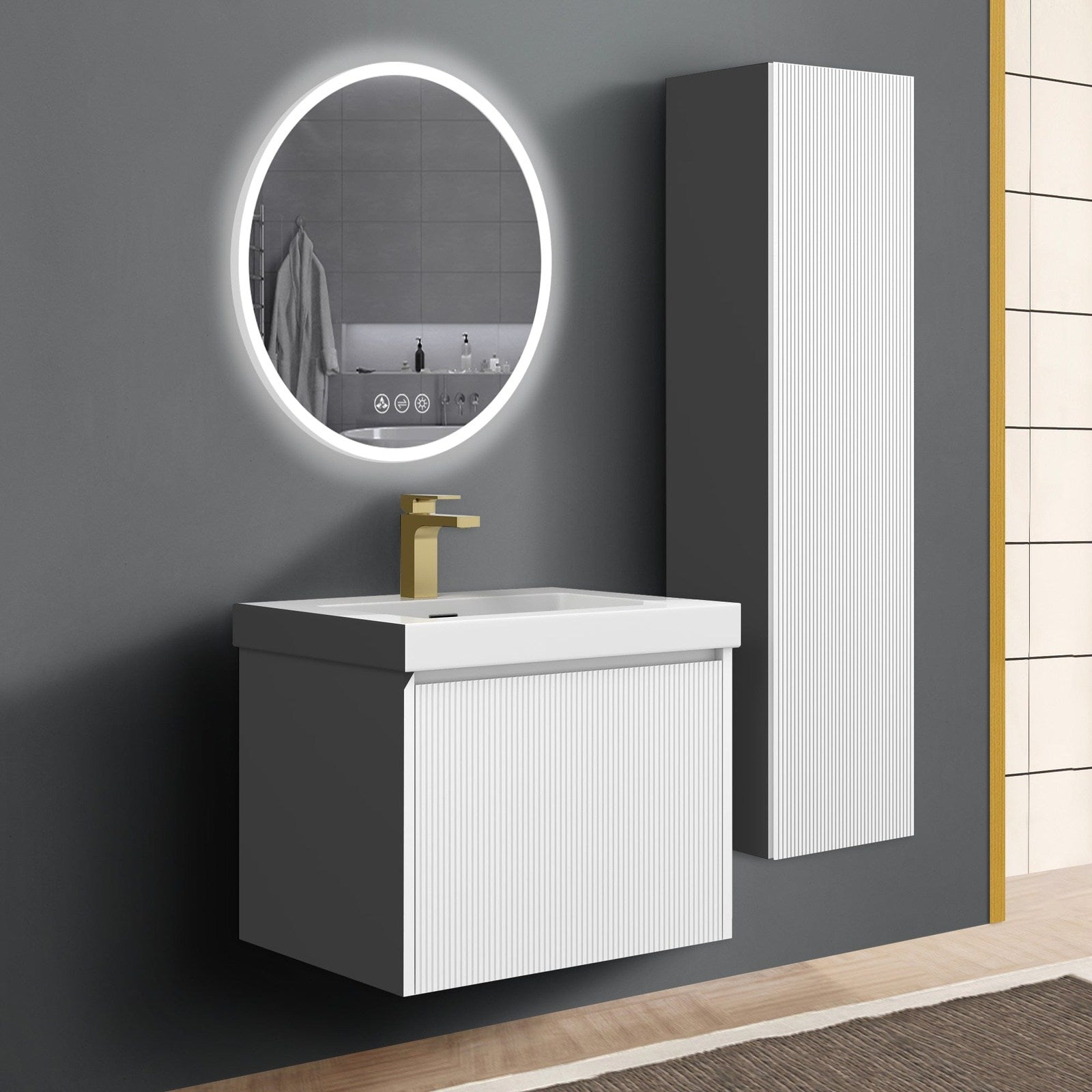 Blossom Positano 24″ Bathroom Vanity - V8028 24 01 - Backyard Provider