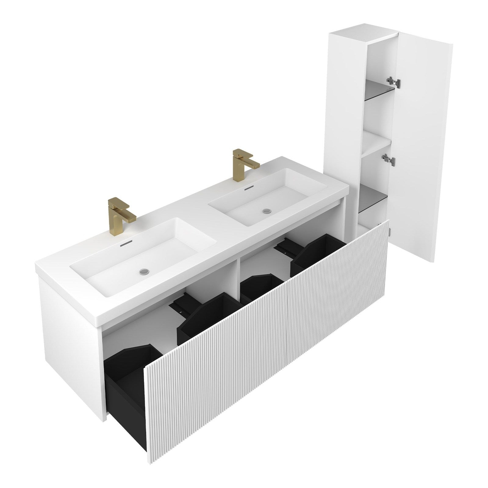 Blossom Positano 60″ Bathroom Double Vanity - V8028 60 01 - Backyard Provider