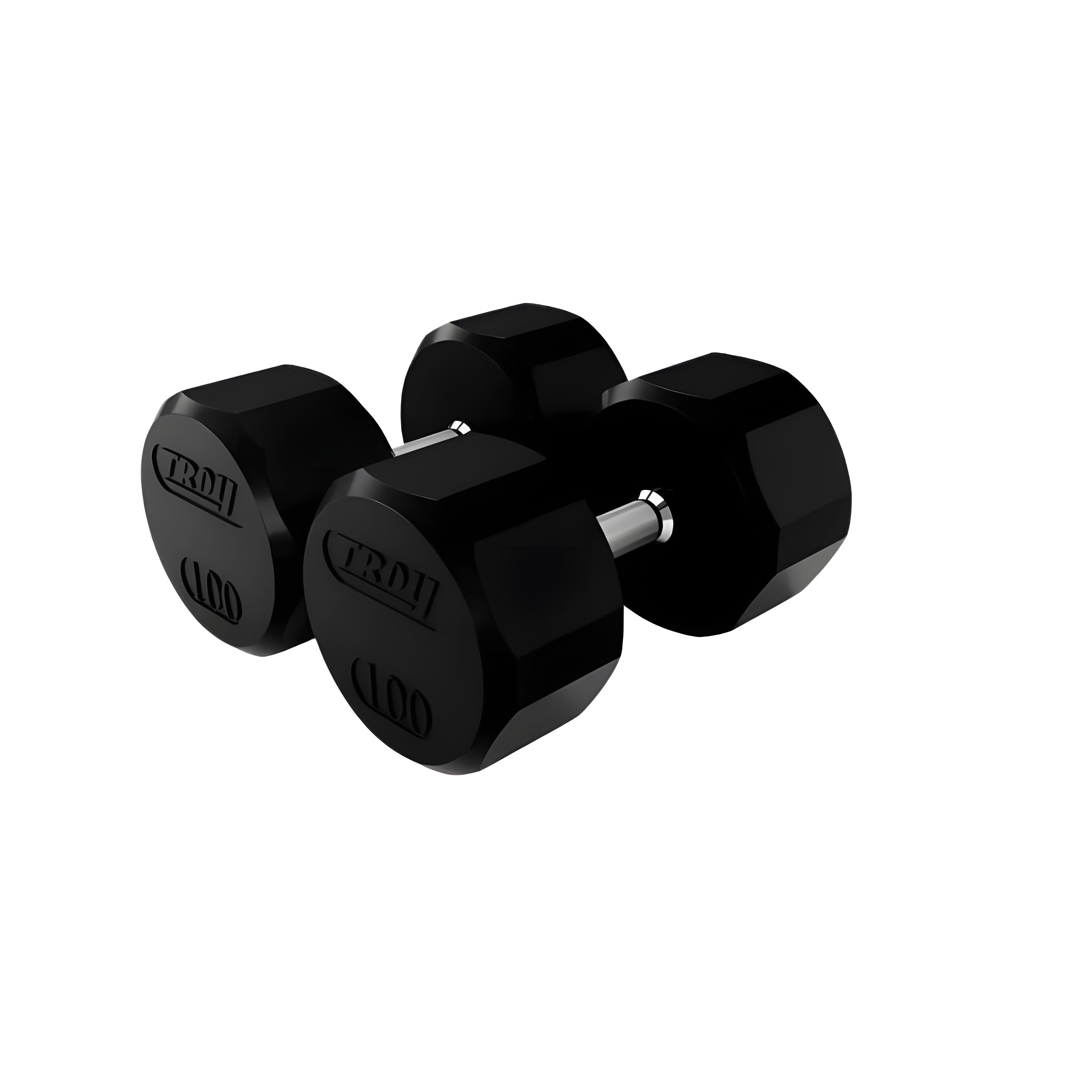 Troy  12-Sided Dumbbells & Rack Set - VERTPAC-TSDR75