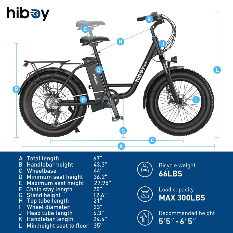 Hiboy EX6 Step-thru Fat Tire Electric Bike - ePower Go