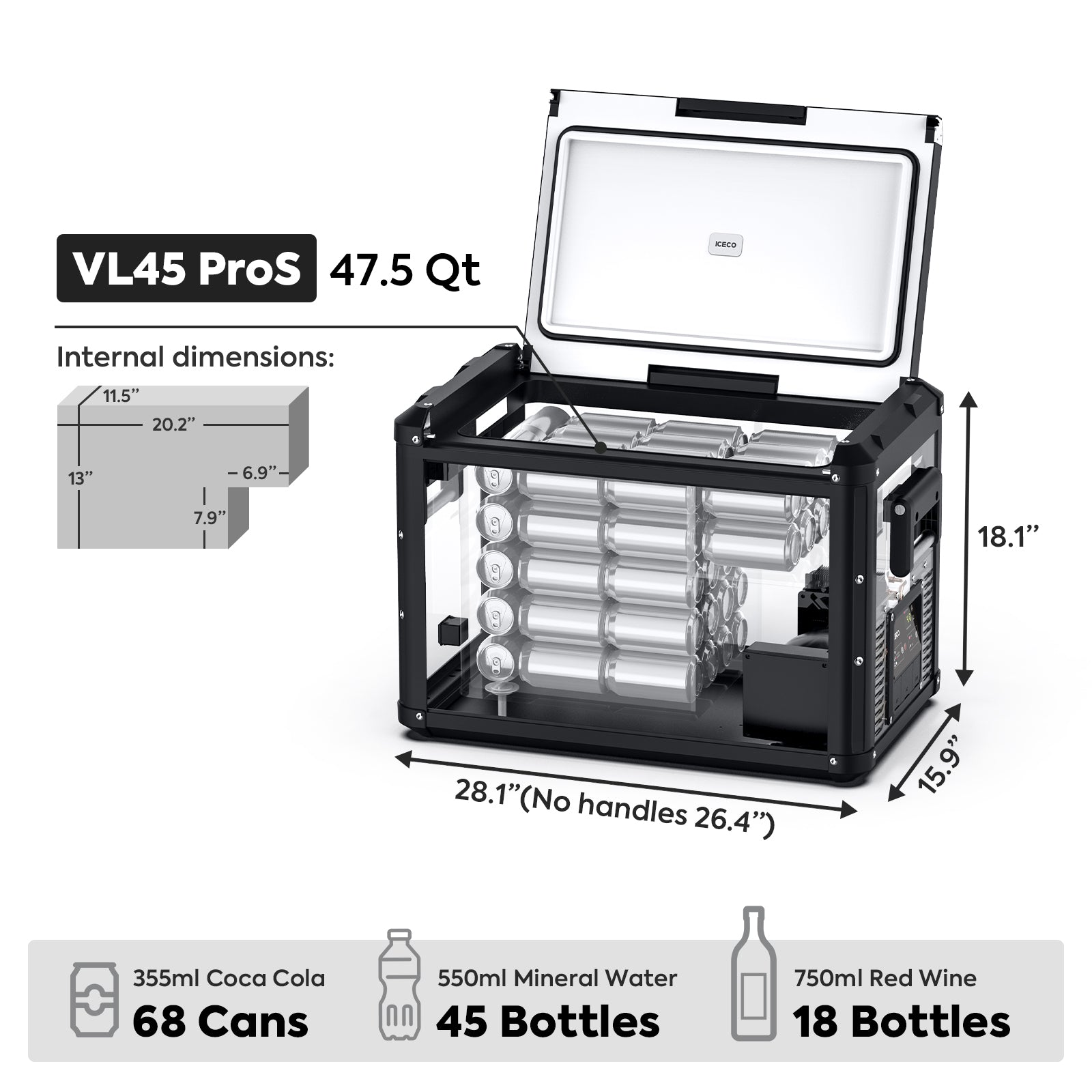 47.5QT VL45ProS Portable Fridge with PB1000 Power Station