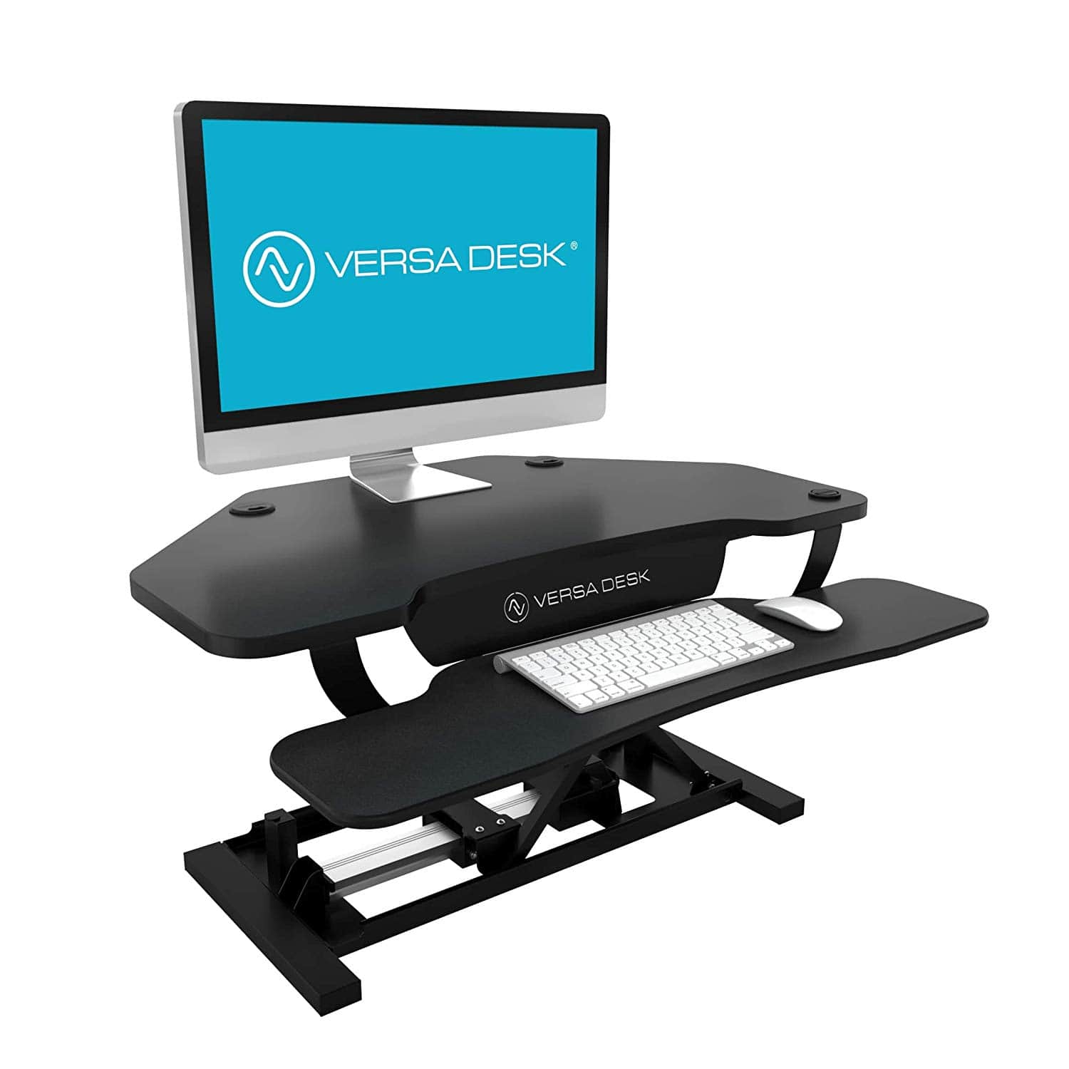 VersaDesk Power Pro Corner Electric Standing Desk Converter