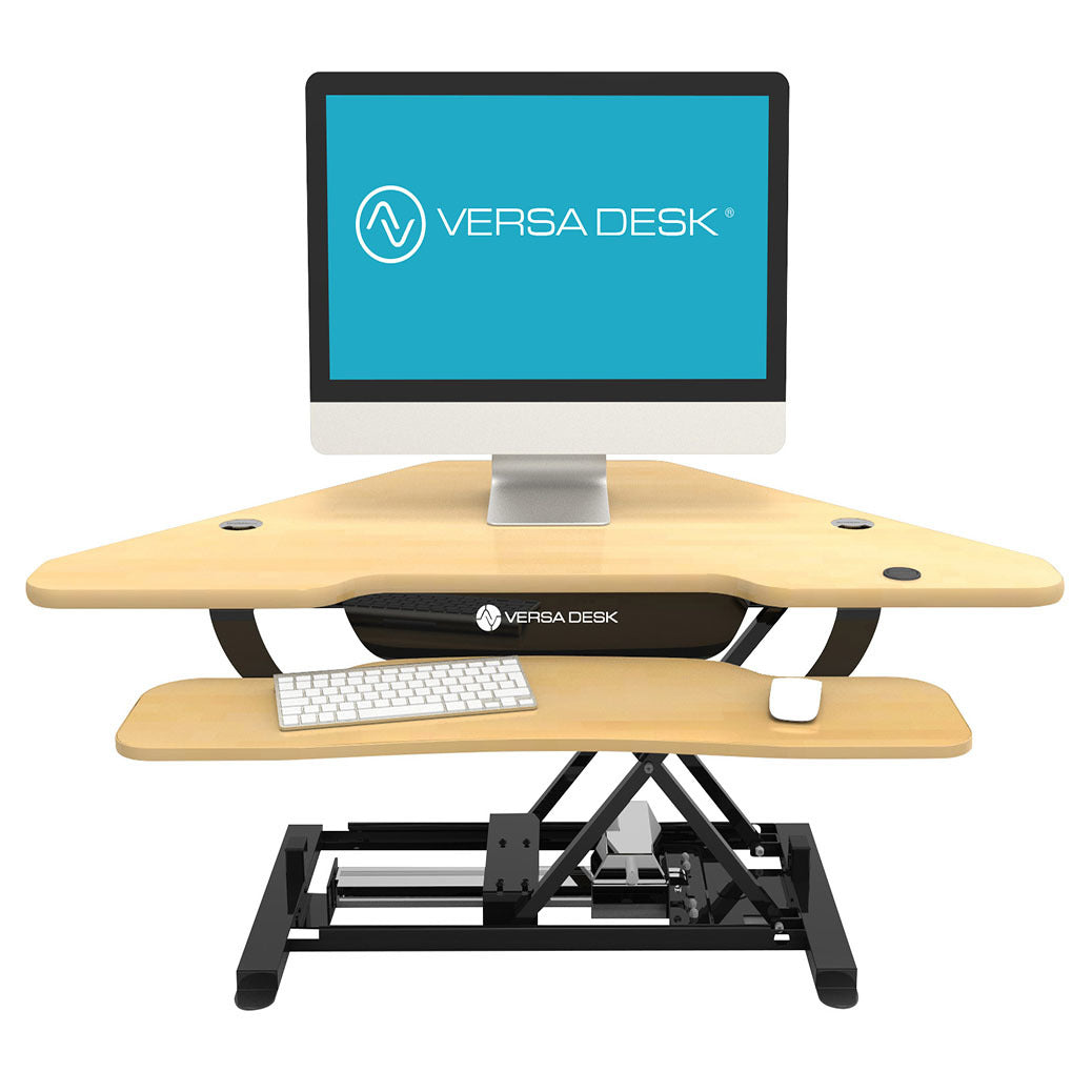 VersaDesk - 48" Power Pro Corner Electric Standing Desk Converter