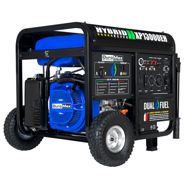 DuroMax 13,000 Watt Portable Dual Fuel Gas Propane Generator - XP13000EH