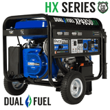 DuroMax 4,850 Watt Portable Dual Fuel Gas Propane CO Alert Generator - XP4850HX