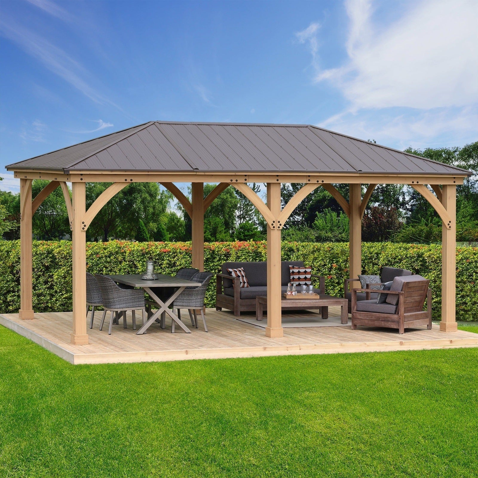 Yardistry 12 x 20 Meridian Gazebo YM11775COM