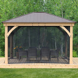 Yardistry 12 x 14 Meridian Gazebo Mesh Kit YM11794COM