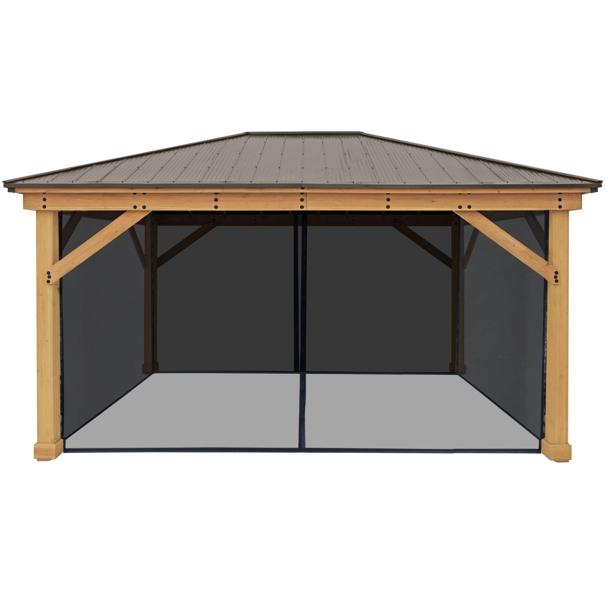 Yardistry 12 x 16 Meridian Gazebo Mesh Kit YM11920COM