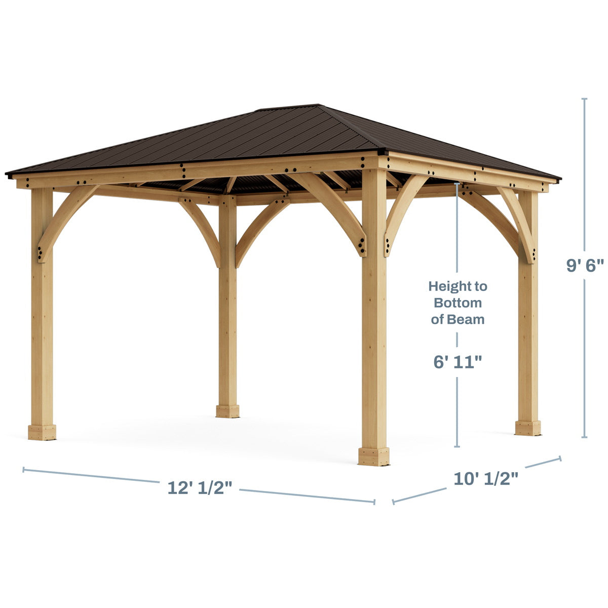 Yardistry 10 x 12 Meridian Gazebo YM11824COM