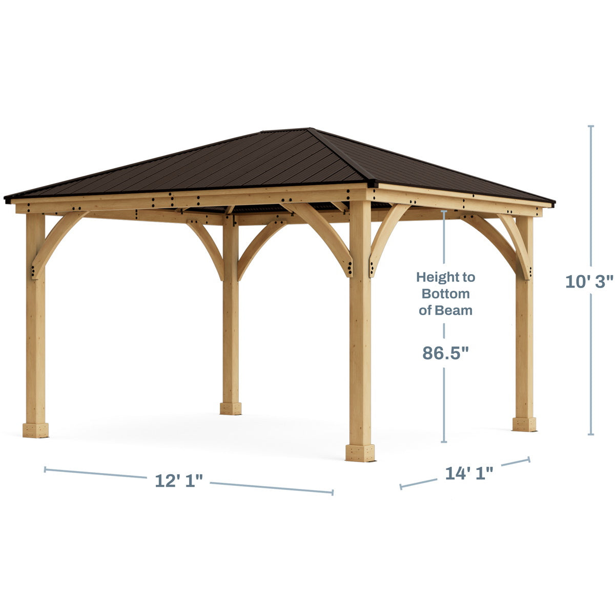 Yardistry 12 x 14 Meridian Gazebo YM11772