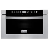 ZLINE 48 in. Appliance Package Dual Fuel Range, Range Hood, Microwave Drawer, Dishwasher, 4KP-RARH48-MWDW